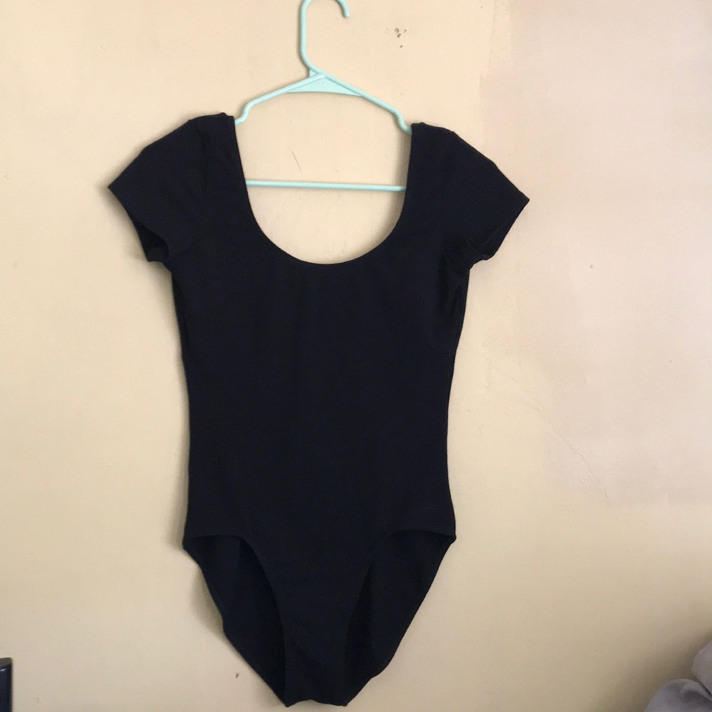 Black backless bodysuit